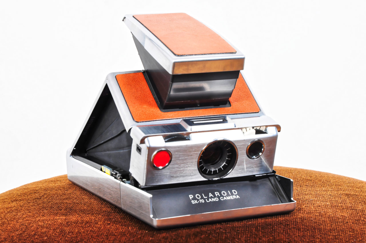 Appareil Photo Instantané Vintage – Polaroid SX-70 Land Camera – Marron – Occasion